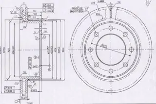 Brzdový kotouč - zadní