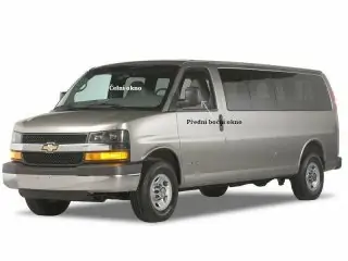 Boční okno - levé přední dveře