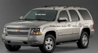 Boční okno - levé zadní dveře