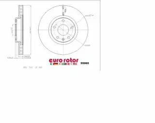 Brzdový kotouč - přední