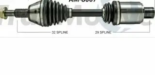 Poloosa přední - pravá