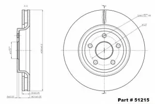Brzdový kotouč - přední