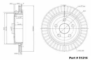 Brzdový kotouč - zadní