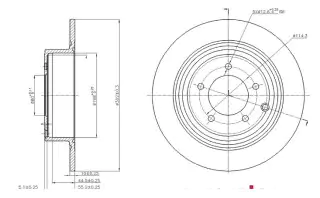 Brzdový kotouč - zadní