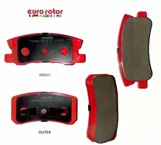 Brzdové destičky - zadní sada