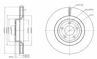 Brzdový kotouč - přední