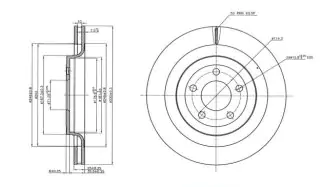 Brzdový kotouč - zadní