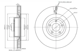 Brzdový kotouč - přední