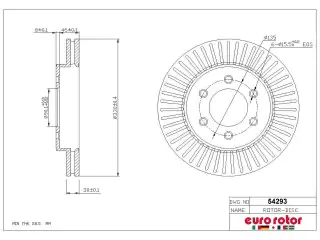 Brzdový kotouč - přední