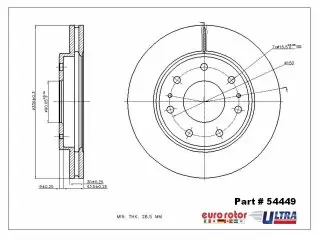 Brzdový kotouč - přední