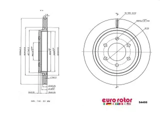 Brzdový kotouč - zadní