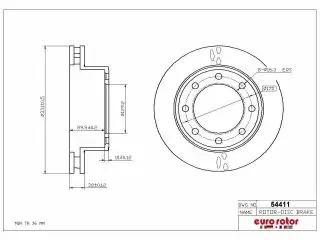 Brzdový kotouč - přední