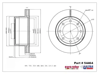 Brzdový kotouč - zadní