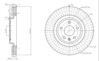 Brzdový kotouč - přední