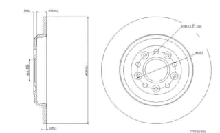 Brzdový kotouč - zadní