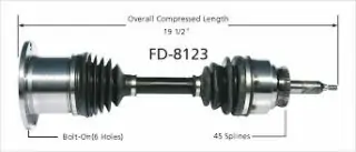 Poloosa přední pravá i levá