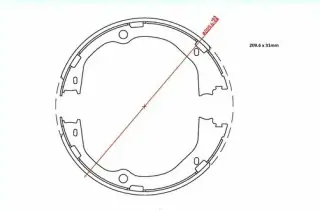 Pakny ruční brzdy - sada