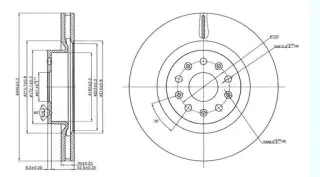 Brzdový kotouč - přední