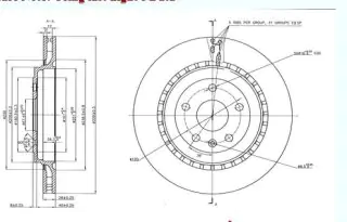 Brzdový kotouč - zadní