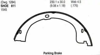 Pakny ruční brzdy - sada