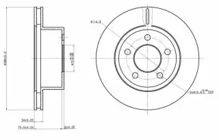 Brzdový kotouč - přední