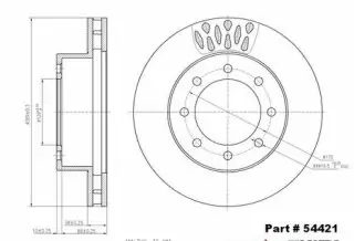 Brzdový kotouč - přední
