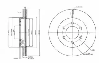 Brzdový kotouč - přední