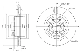 Brzdový kotouč -přední