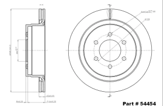 Brzdový kotouč - zadní