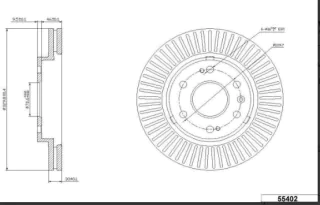 Brzdový kotouč - přední