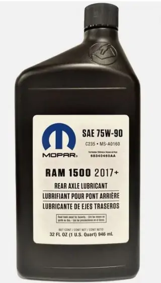MOPAR OLEJ 75W90 - 946ml 2017 + RAM 1500
