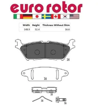 Brzdové destičky-zadní