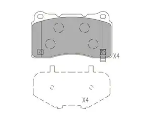 Brzdové destičky - přední