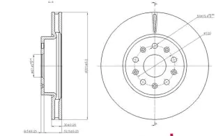 Brzdový kotouč -  přední