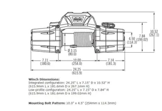 Naviják WARN 88990 ZEON 10