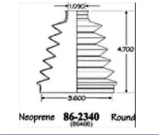 Manžeta poloosy - vnějsí 