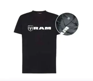 Pánské tričko  originál DODGE  RAM, RAM Silver black