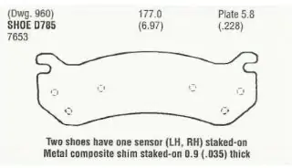 Brzdové destičky - přední