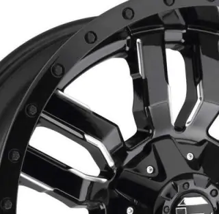 Kolo 22X10 - Alloy wheel D595 Sledge Gloss Black Milled