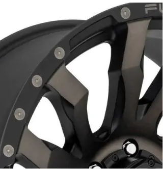 Kolo 22X10 - Alloy wheel D674 Blitz Matte Black/Double Dark Tint