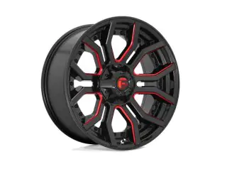 Kolo 20X9 - Alloy wheel D712 Rage Gloss Black RED Tinted Clear