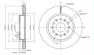 Brzdový kotouč - zadní 	