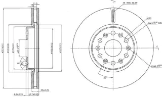 Brzdový kotouč - přední
