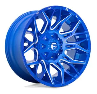 Kolo 22X10 - Alloy wheel D770 Twitch Anodized Blue Milled Fuel