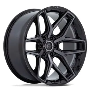Kolo 22x10 - Alloy wheel Flux Gloss Black Brush FC Gray DDT