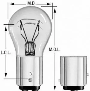 Zadní světla - žárovky