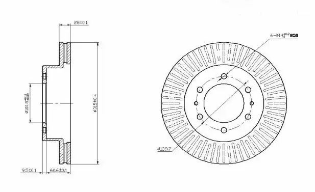 Brzdový kotouč - přední