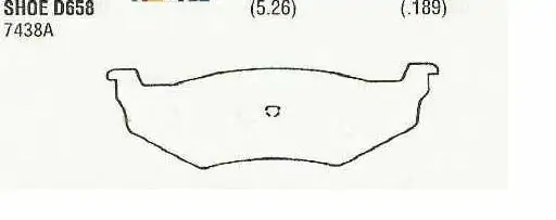 Brzdové destičky - zadní