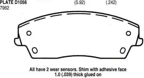 Brzdové destičky - přední
