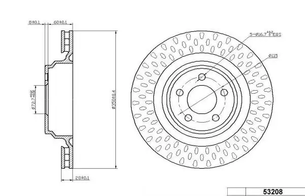 Brzdový kotouč - zadní